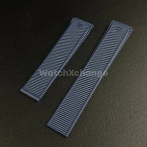 Blue Silicone Watch Strap For TAG HEUER CARRERA AQUARACER Rubber 20mm 22mm Band - Picture 1 of 5