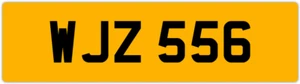 WJZ 556 W 3X3 DATELESS PRIVATE NUMBER PLATE WILL WIL WENDY WES WALT WAYNE WOLF - Picture 1 of 1