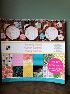 DCWV Bahama Mama Premium Stack 12"x12" Craft Scrapbook Paper 48 Sheets - Picture 1 of 4