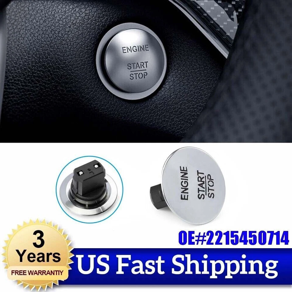 Botão Start Stop interruptor de ignição sem chave 2215450714 para Benz SLK200 SLK350 - Imagem 1 de 4