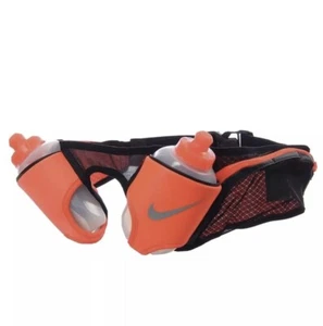 Nike Double Flask Belt 2 10 oz. Bottles - NRL85064OS - Bright Orange/Black - Picture 1 of 7