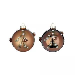 2 Kugelsortiment Christbaumkugeln Christbaumschmuck Weihnachtsdeko Inge Glas bra - Bild 1 von 5