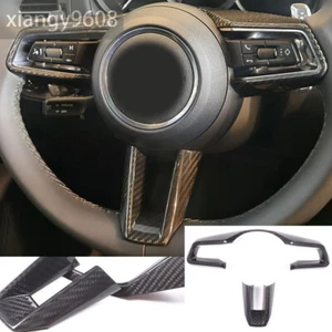 Tapicería de volante de fibra de carbono real para Porsche 911 Taycan 2019 + MACAN Panamera - Imagen 1 de 12