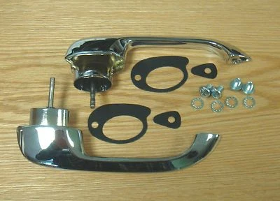 Chevy 1955 1956 1957 manijas de puerta exterior sedán de 2 puertas y camioneta hecho en Estados Unidos Foto 1 de 3