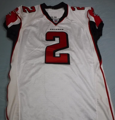 Camiseta ATLANTA FALCONS GAME CUT MATT RYAN GAME JERSEY 2008 TAMANHO 50 SOB MEDIDA - Imagem 1 de 4