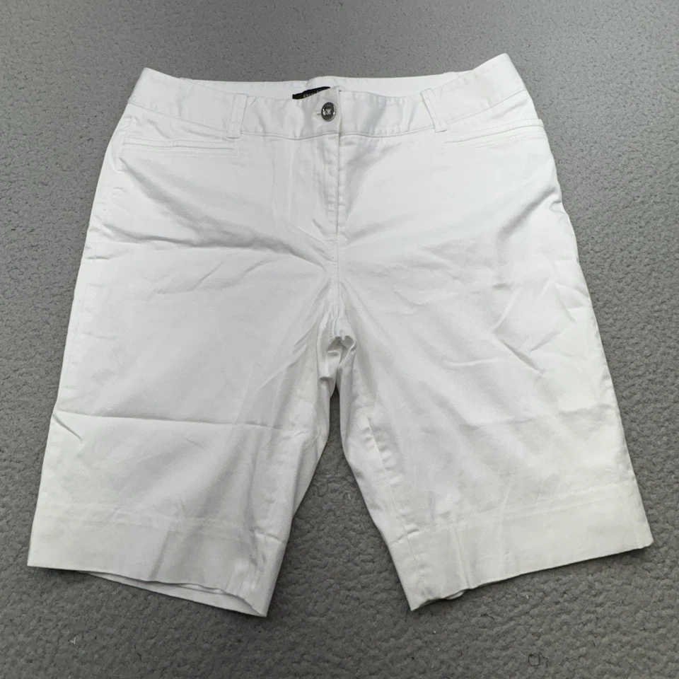 Pantalones cortos White House Black Market para mujer 10 bermudas ajustadas elásticas verano WHBM 32x10 Foto 1 de 4