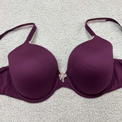 Sutiã Victoria Secret 32DDD camiseta sutiã corpo por Victoria forrado cobertura perfeita - Imagem 1 de 4