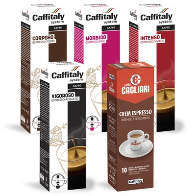 Caffitaly System - Ecaffè Espresso Miste E Cagliari Crem Espresso - 200 Capsule