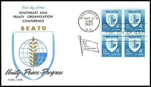 1960 SEATO Treaty Organization Sc 1151 FDC with Fluegel cachet UA - Picture 1 of 1