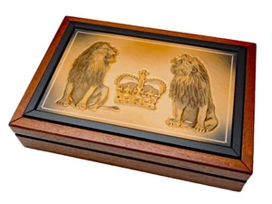 Münzkassette 11 x 1 oz/10 x 1/4 oz Gold /11 x 2 oz Silber  Tudors/Queens Beasts - Picture 1 of 4
