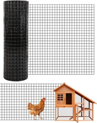 Malla soldada para jaulas de conejo cerca de alambre de pollo para herrajes recubiertos de vinilo Foto 1 de 4