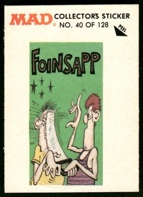 1983 MAD Magazine Collectors Sticker Fleer Alfred E Neuman VTG #40 - Image 1 of 2