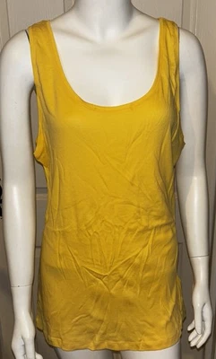 Women's Yellow Vest Top - Size 22 by Peacocks - Image 1 of 4
