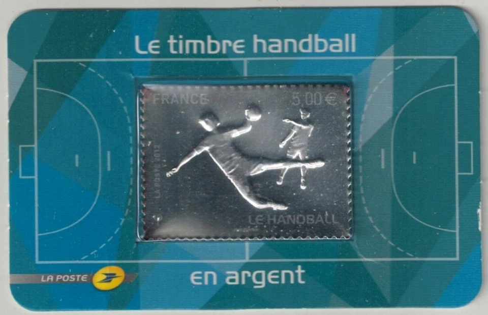 FRANCIA 2012 Pallamano (francobollo in argento) MNH** - Immagine 1 di 1