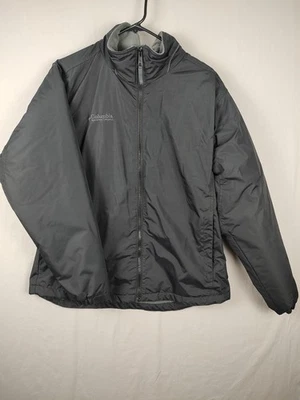 Chaqueta Columbia para mujer grande gris cremallera completa forrada de lana al aire libre senderismo bolsillos Foto 1 de 4