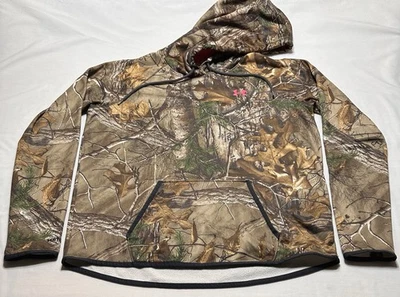 Sudadera con Capucha Under Armour Camuflada Para Mujer Talla XL Pullover ColdGear Caza Exterior *LEER Foto 1 de 4