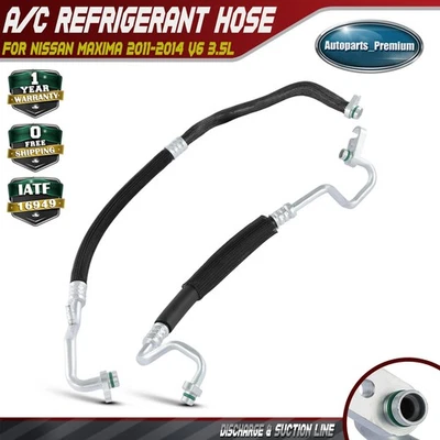 Manguera de línea de descarga y succión de aire acondicionado para Nissan Máxima 2011 2012 2013 2014 V6 3,5 L Foto 1 de 4