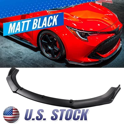 Front Bumper Lip Splitter Spoiler Matte Black For Toyota Matrix 2003-2014 - Image 1 of 4