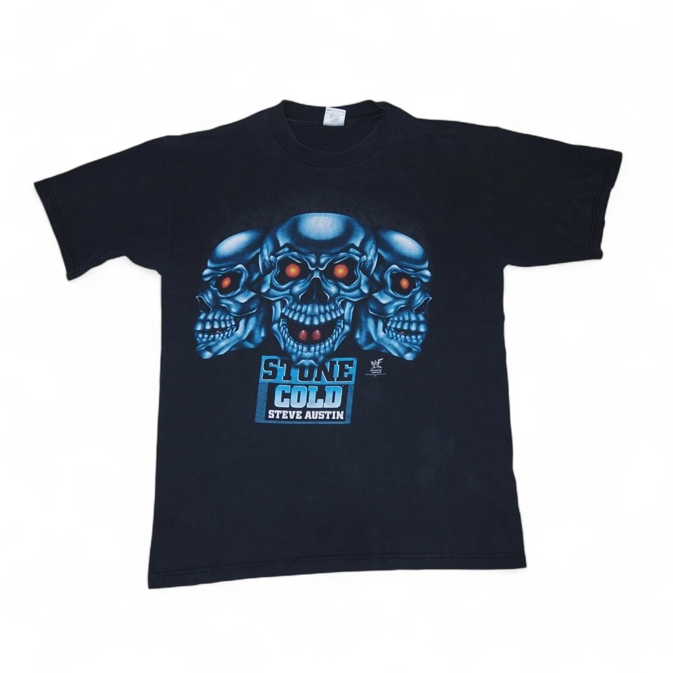 Camiseta de Lucha Libre WWE 1998 Stone Cold Steve Austin "Bad to the Bonz" Para Hombre L Foto 1 de 4