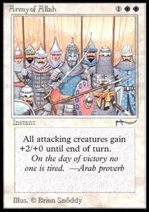 MTG English Army of Allah (dark circle) Light Play Normal Arabian Nights - Picture 1 of 1