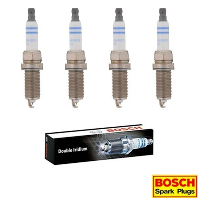 New Set of 4 BOSCH Double Iridium Spark Plug for 200/ Dart/ 500X/ Cherokee L4 - Image 1 of 4