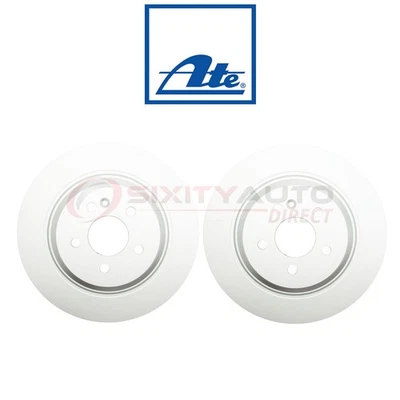 2 pc ATE Rear Disc Brake Rotor for 2000-2001 Mercedes-Benz ML430 - Braking qf Foto 1 de 4