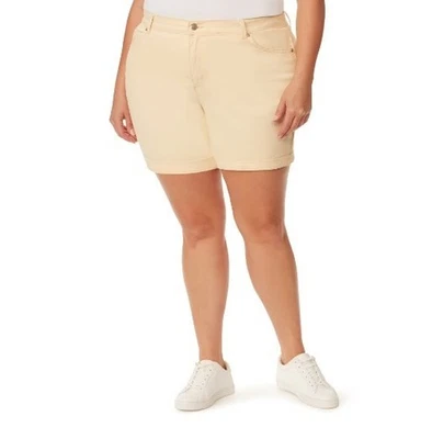 Nuevo con etiquetas Pantalones Cortos Gloria Vanderbilt Amanda Panel Adelgazante 20W Crema Almendra Foto 1 de 4