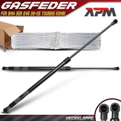 2x Gasfeder Heckklappe Dämpfer 543 mm 470 N für BMW 3ER E46 99-05 Touring Kombi