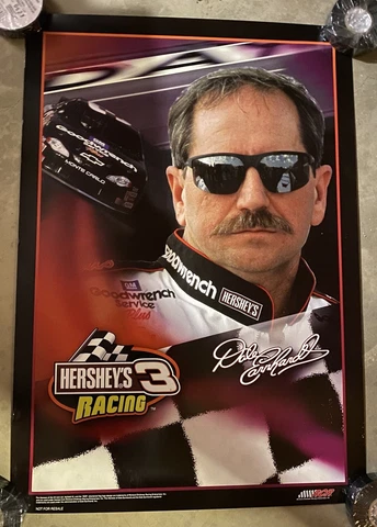 Dale Earnhardt Hershey's Racing 3 Goodwrench Nascar Poster  (16 1/2” x 23”) Cover