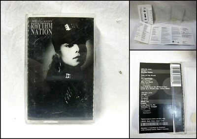 Janet Jackson - Rhythm Nation Cassette Tape Album with Lyrics - Image 1 of 4
