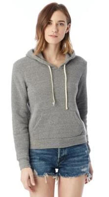 $190 Alternative Womens Grey Eco Fleece Long Sleeve Casual Sports Hoodie Size Xs - Image 1 of 3