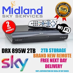 Sky+ HD Box Amstrad WIFI DRX895W 2TB PVR6 - 2016 VERSION 3D READY WIFI - Picture 1 of 9