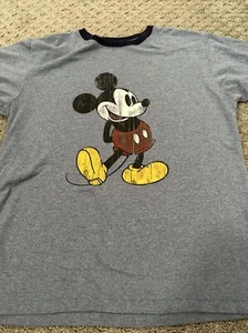 Disney Parks T-Shirt Mickey Mouse Youth XL Navy Blue - Picture 1 of 4