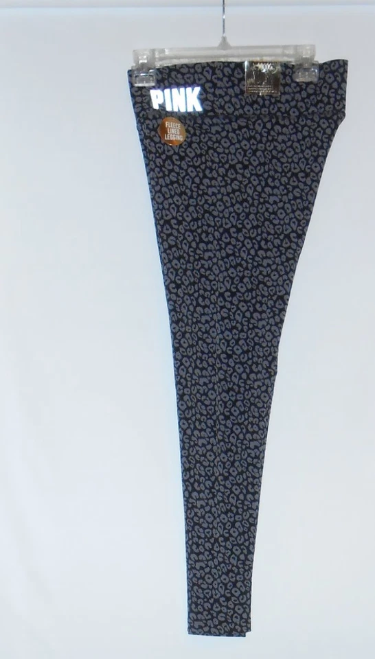 Victoria's Secret Pink Fleece Lined Cheetah Yoga Leggings Hidden Pocket L NWT - Image 1 of 4