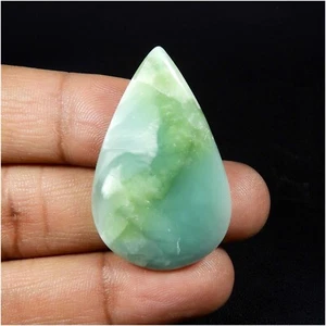 Sky Blue Hemimorphite Cabochon Pear Loose Larimar Pattern Gemstone 37 Cts HM-16 - Picture 1 of 7