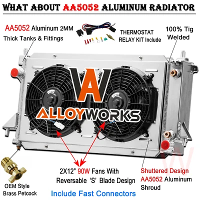 4 ROW Radiator Shroud Fan Relay For 1996-2007 Ford Taurus Mercury Sable 3.0 3.4L - Изображение 1 из 4