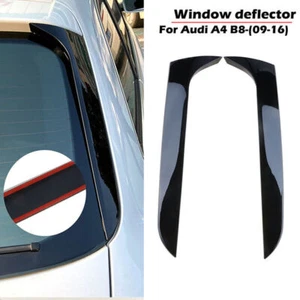 Alerón de ala lateral para ventana trasera negro brillante Audi A4 B8 - Imagen 1 de 7
