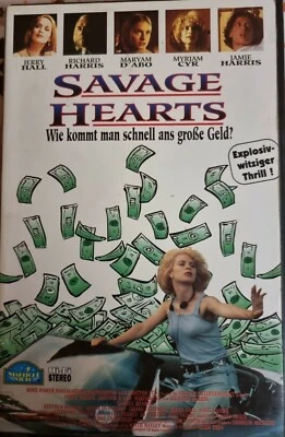 VHS Savage Hearts - Wie kommt man schnell ans große Geld? (1995) FSK 18 Thriller - Bild 1 von 4