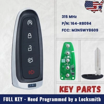 for Lincoln MKT MKX MKS for Ford Escape 2013-19 Smart Remote Key Fob 164-R8094 - Изображение 1 из 4