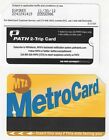 2011 PATH 2-TRIP CARTE Metro Card TYPE 4. Metrocard expirée 2012 