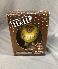 New ListingBoyds Bear Yellow M&M Peeker Christmas Ornament Resin Figurine In Box 2005