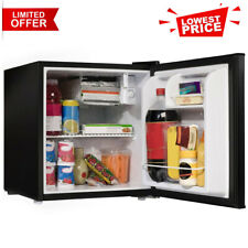 Mini Fridge Small Refrigerator 1.7 Cu Ft Single Door Compact Dorm Home Black