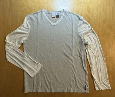 Pullover Armani Exchange verde espuma de mar con mangas blancas y ribete talla M nuevo sin etiquetas Foto 1 de 4