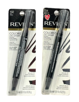 Delineador de ojos Revlon Colorstay 2 en 1 en ángulo Kajal (0,01 oz/0,28 g) NUEVO Foto 1 de 2