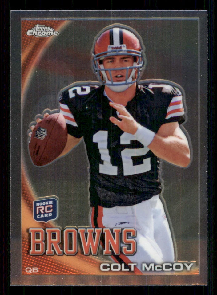 2010 Topps Chrome #C70A Colt McCoy helm RC - Image 1 of 2