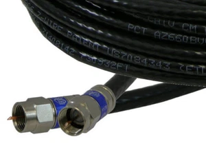 Channel Master PCT RG6 Black/White 1-150 Ft Coax Cable Wire Lot HD Antenna TV - Picture 1 of 2