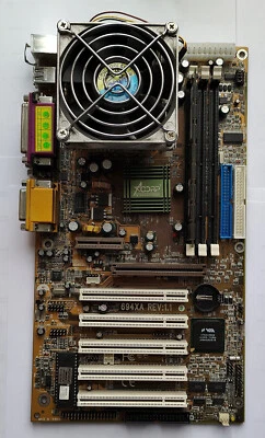 Acorp 694XA Motherboard with Pentium III 866MHz  CPU and 512MB RAM - Test OK! - Image 1 of 4