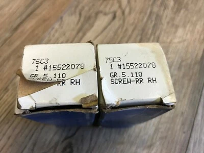 1988-2000 GMC C2500 C3500 TRUCK NOS GM RH REAR BRAKE ADJUSTER SCREWS 15522078  - Image 1 of 2