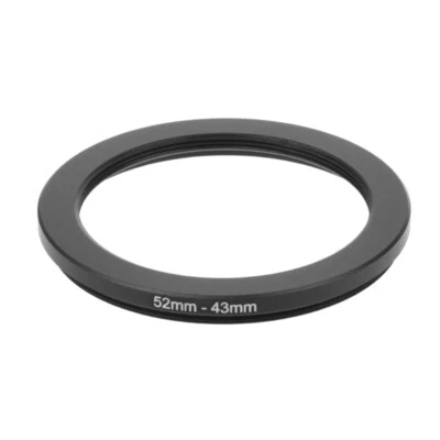 52mm To 43mm Metal Step Down Rings Lens Adapter Filter Camera Tool Accessory New - Image 1 of 4