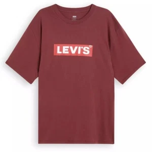 Levi's T-Shirt Mens Size 5XL Red Mahogany Relaxed Fit Big & Tall Logo Tee New - Picture 1 of 8